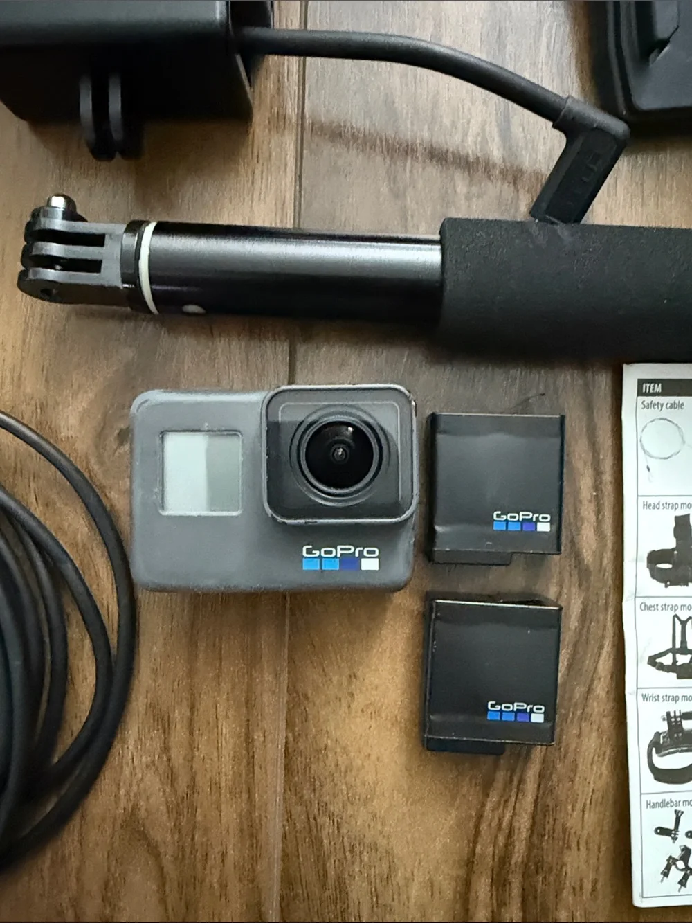 GoPro Hero 6 + Compatible Black Action Camera Accessories